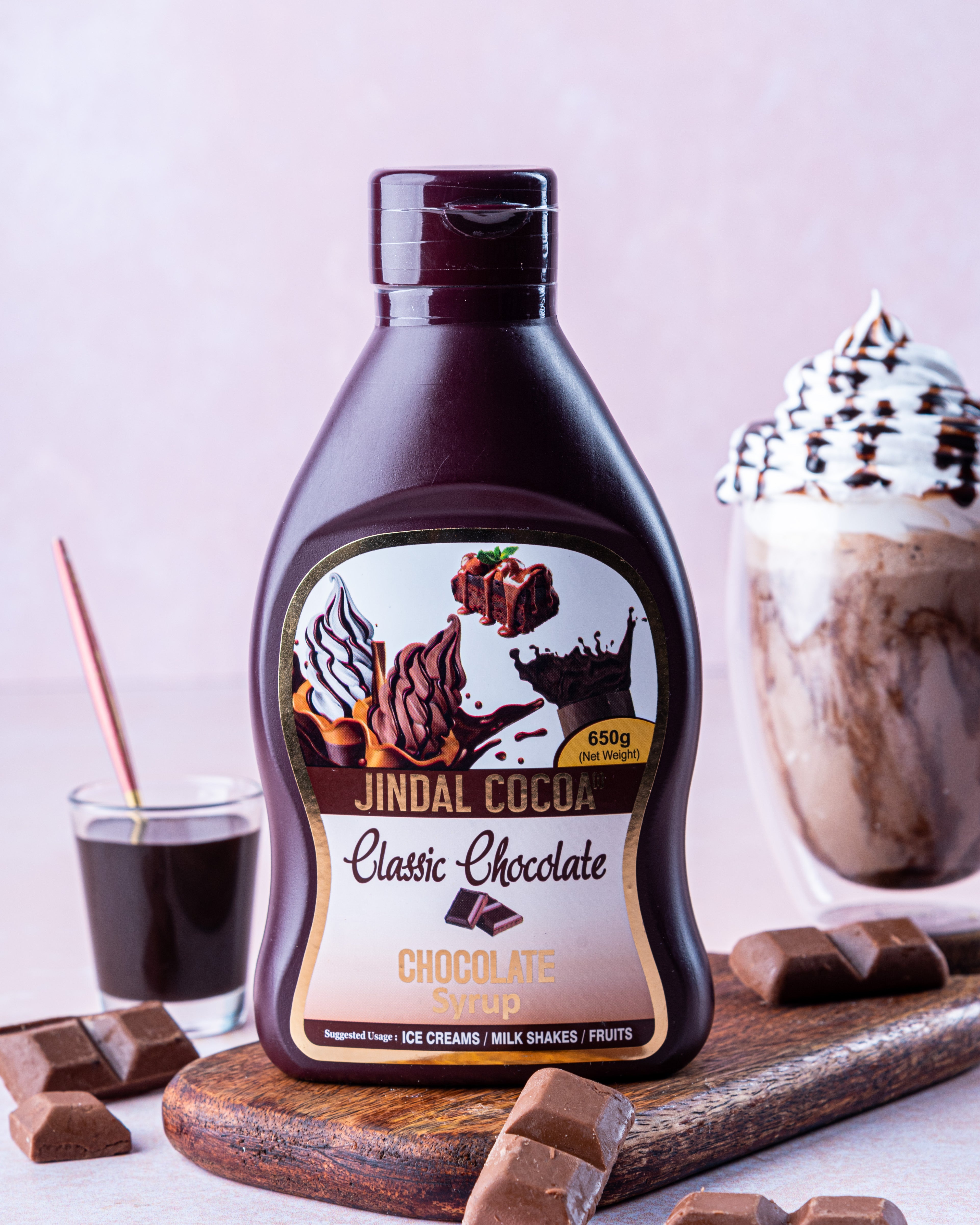 Classic Chocolate Syrup 650gms – Jindal Cocoa
