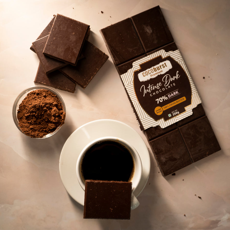 Intense 70% Dark Plain Chocolate - 200gms